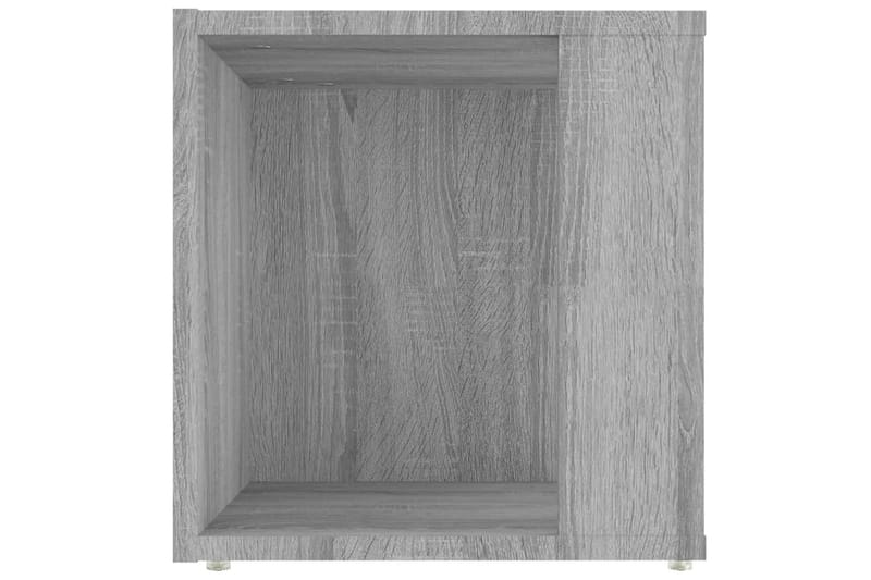 beBasic Sidebord grå sonoma 33x33x34,5 cm konstruert tre - GrÃ¥ - Oppbevaring - Oppbevaringsmøbler - Sideboard & skjenker
