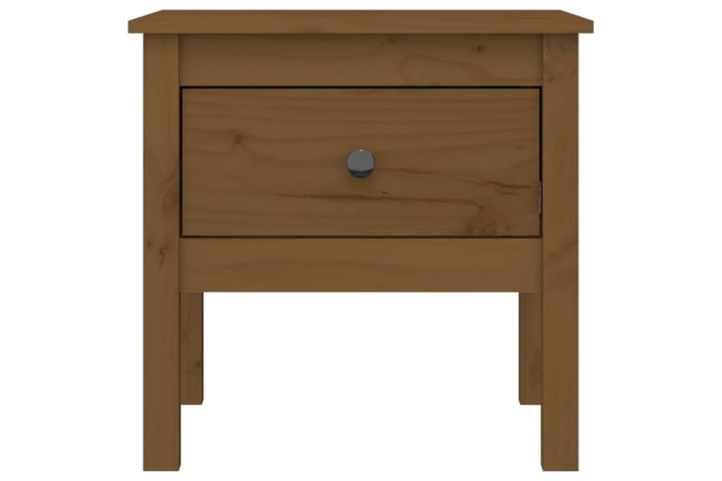 beBasic Sidebord honningbrun 50x50x49 cm heltre furu - Brun - Sideboard & skjenker