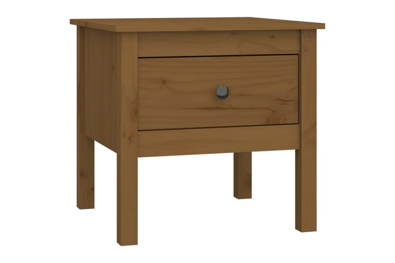 beBasic Sidebord honningbrun 50x50x49 cm heltre furu - Brun - Sideboard & skjenker