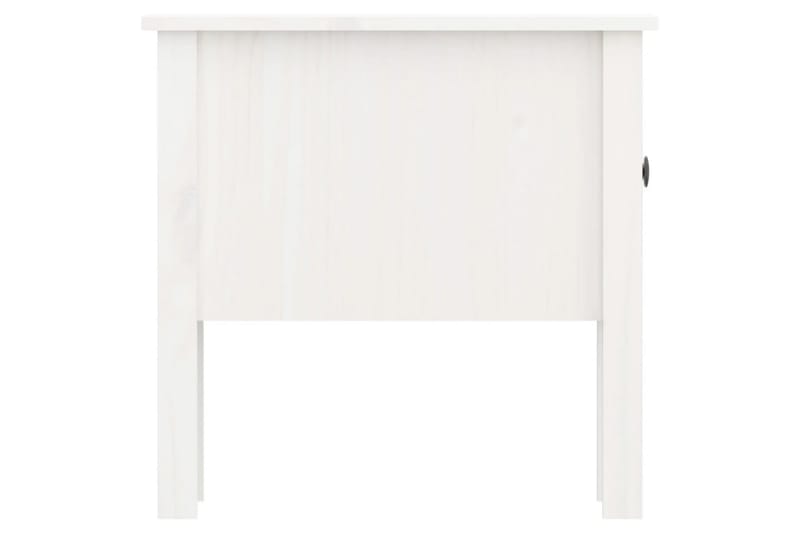 beBasic Sidebord hvit 50x50x49 cm heltre furu - Hvit - Sideboard & skjenker