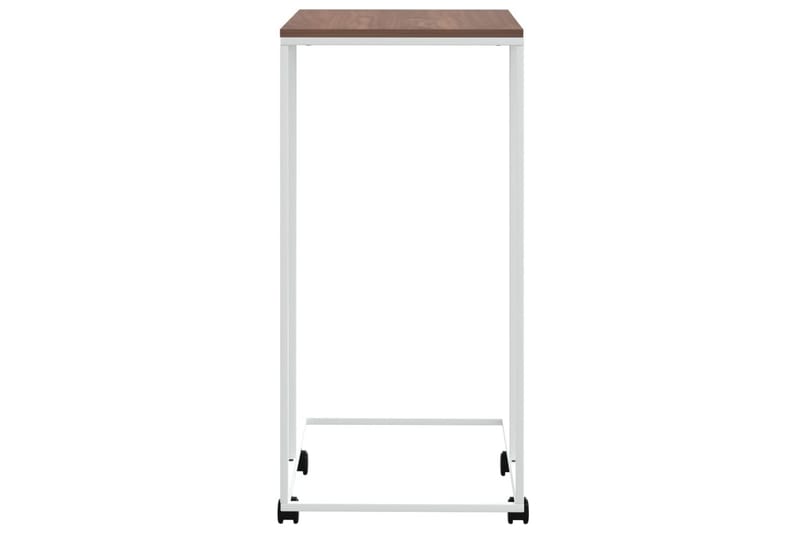 beBasic Sidebord med hjul hvit 40x30x63,5 cm konstruert tre - Hvit - Sideboard & skjenker