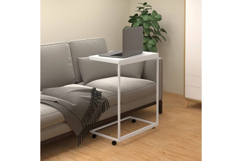 beBasic Sidebord med hjul hvit 55x35x70 cm konstruert tre - Hvit - Oppbevaring - Oppbevaringsmøbler - Sideboard & skjenker