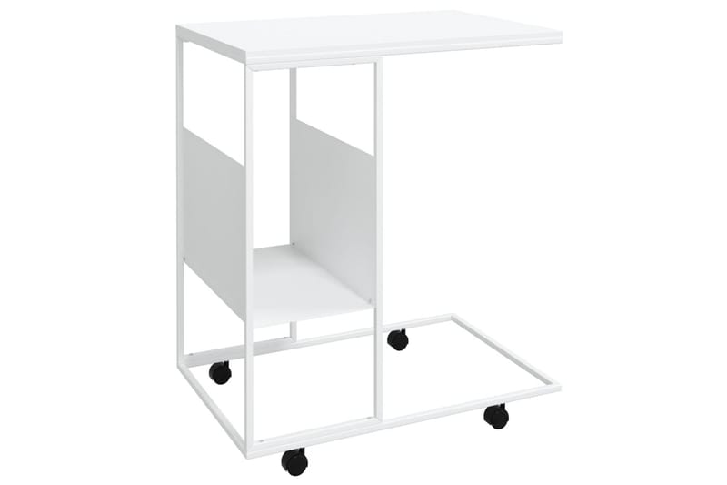 beBasic Sidebord med hjul hvit 55x36x63,5 cm konstruert tre - Hvit - Oppbevaring - Oppbevaringsmøbler - Sideboard & skjenker