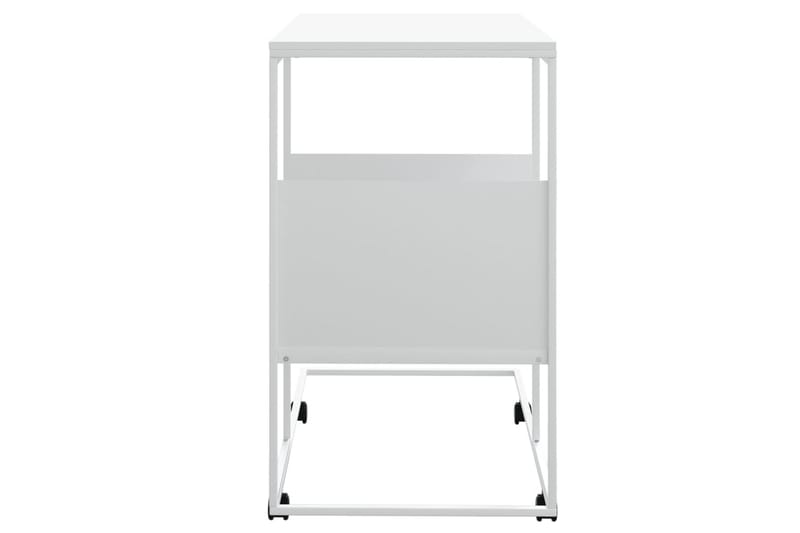 beBasic Sidebord med hjul hvit 55x36x63,5 cm konstruert tre - Hvit - Sideboard & skjenker