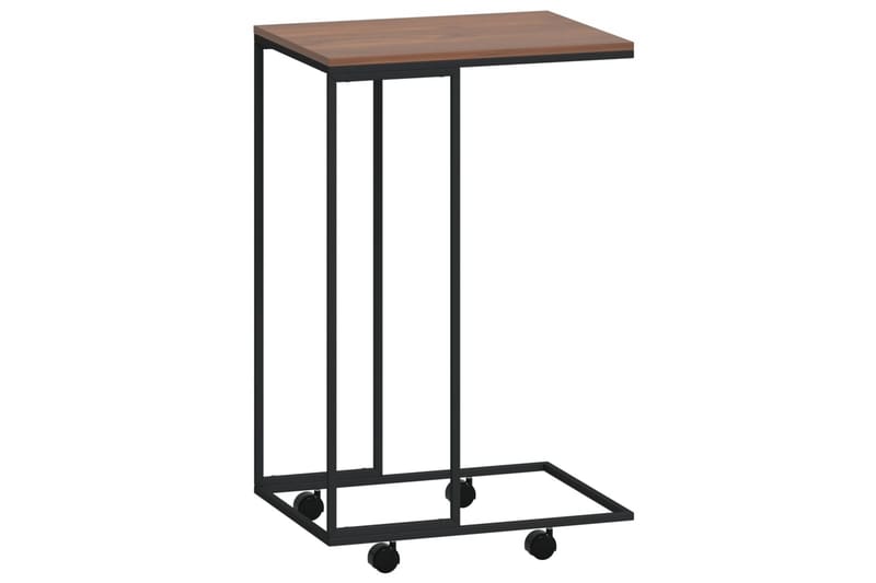 beBasic Sidebord med hjul svart 40x30x63,5 cm konstruert tre - Svart - Oppbevaring - Oppbevaringsmøbler - Sideboard & skjenker
