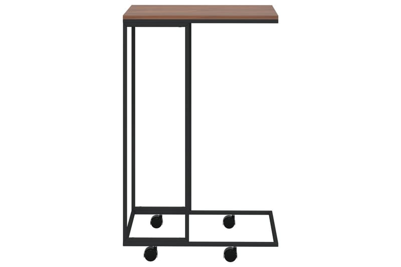 beBasic Sidebord med hjul svart 40x30x63,5 cm konstruert tre - Svart - Oppbevaring - Oppbevaringsmøbler - Sideboard & skjenker