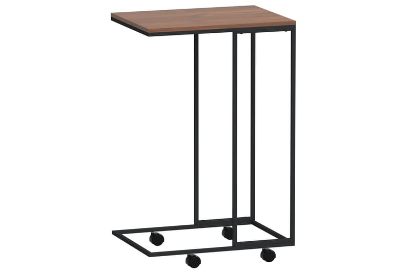 beBasic Sidebord med hjul svart 40x30x63,5 cm konstruert tre - Svart - Oppbevaring - Oppbevaringsmøbler - Sideboard & skjenker