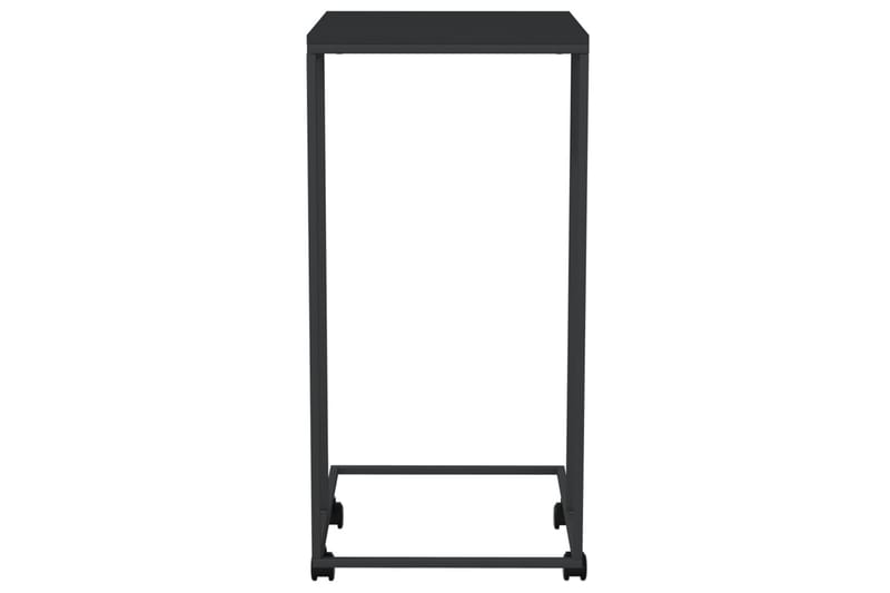 beBasic Sidebord med hjul svart 40x30x63,5 cm konstruert tre - Svart - Sideboard & skjenker