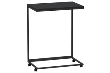 beBasic Sidebord med hjul svart 55x35x70 cm konstruert tre - Svart - Oppbevaring - Oppbevaringsmøbler - Sideboard & skjenker
