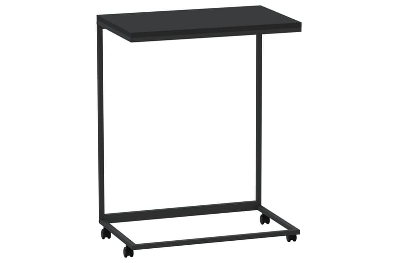 beBasic Sidebord med hjul svart 55x35x70 cm konstruert tre - Svart - Oppbevaring - Oppbevaringsmøbler - Sideboard & skjenker
