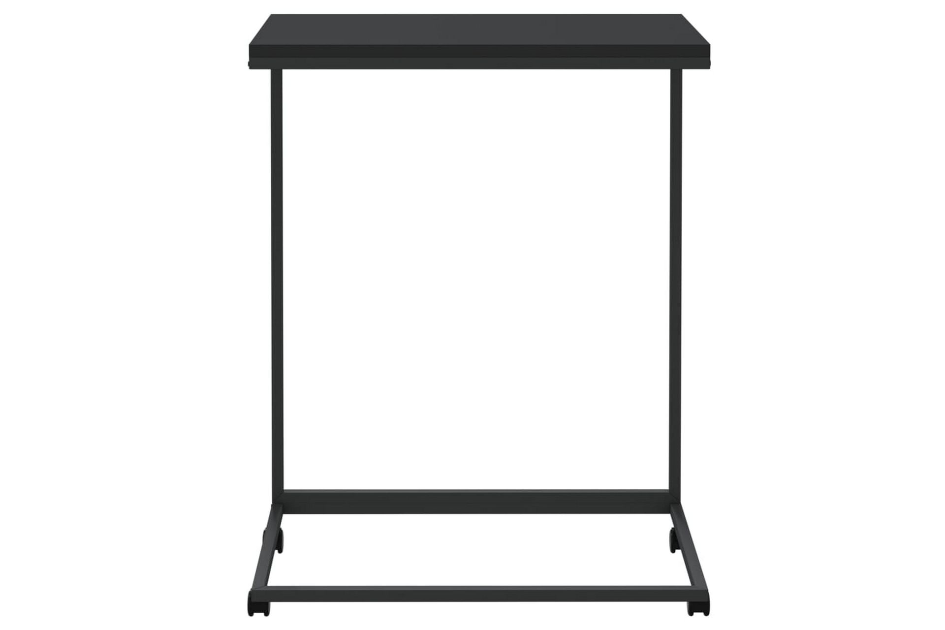 beBasic Sidebord med hjul svart 55x35x70 cm konstruert tre - Svart - Oppbevaring - Oppbevaringsmøbler - Sideboard & skjenker