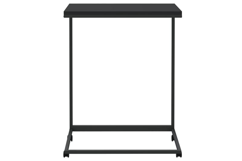 beBasic Sidebord med hjul svart 55x35x70 cm konstruert tre - Svart - Sideboard & skjenker