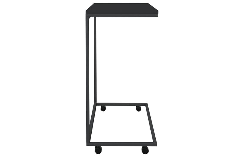 beBasic Sidebord med hjul svart 55x35x70 cm konstruert tre - Svart - Oppbevaring - Oppbevaringsmøbler - Sideboard & skjenker