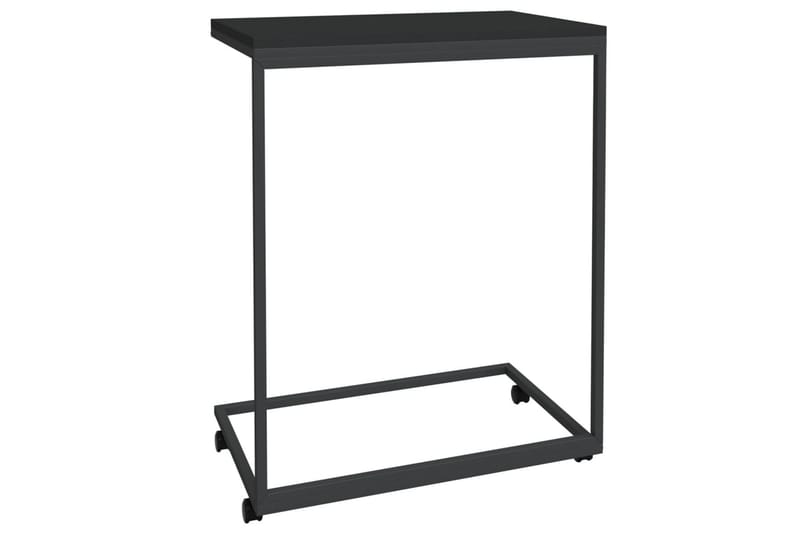 beBasic Sidebord med hjul svart 55x35x70 cm konstruert tre - Svart - Oppbevaring - Oppbevaringsmøbler - Sideboard & skjenker