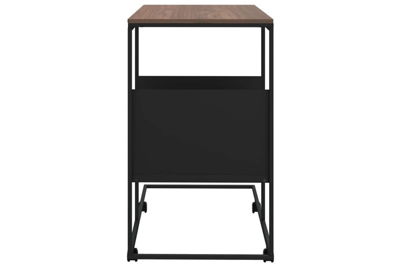 beBasic Sidebord med hjul svart 55x36x63,5 cm konstruert tre - Svart - Oppbevaring - Oppbevaringsmøbler - Sideboard & skjenker