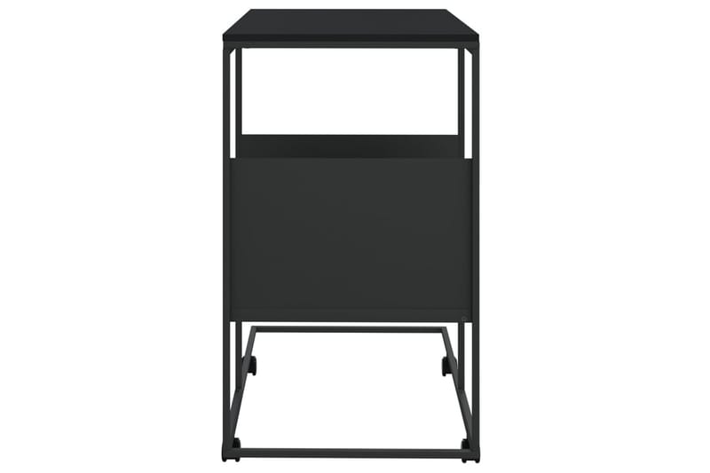 beBasic Sidebord med hjul svart 55x36x63,5 cm konstruert tre - Svart - Oppbevaring - Oppbevaringsmøbler - Sideboard & skjenker