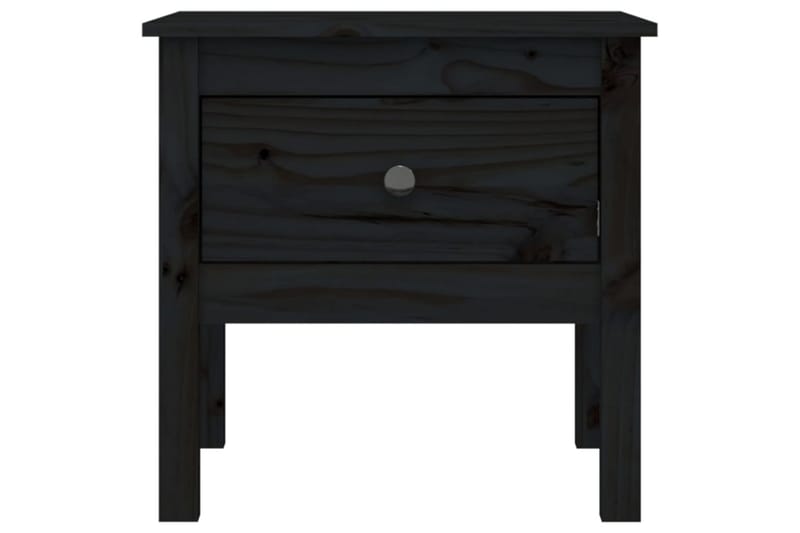 beBasic Sidebord svart 50x50x49 cm heltre furu - Svart - Oppbevaring - Oppbevaringsmøbler - Sideboard & skjenker
