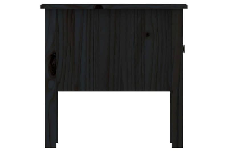 beBasic Sidebord svart 50x50x49 cm heltre furu - Svart - Oppbevaring - Oppbevaringsmøbler - Sideboard & skjenker