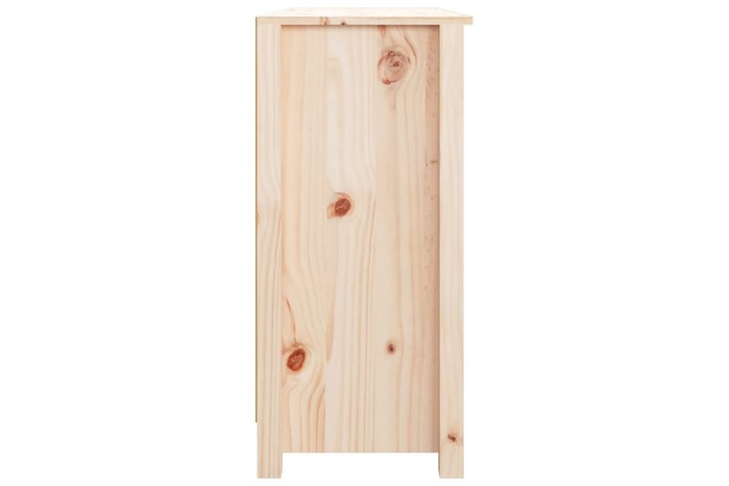 beBasic Skjenk 100x35x74 cm heltre furu - Brun - Oppbevaring - Oppbevaringsmøbler - Sideboard & skjenker