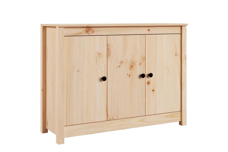 beBasic Skjenk 100x35x74 cm heltre furu - Brun - Oppbevaring - Oppbevaringsmøbler - Sideboard & skjenker
