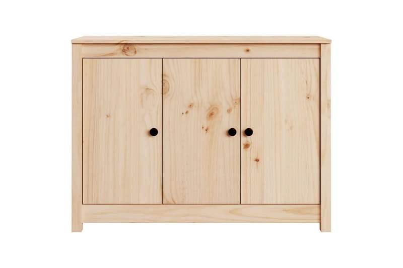 beBasic Skjenk 100x35x74 cm heltre furu - Brun - Oppbevaring - Oppbevaringsmøbler - Sideboard & skjenker
