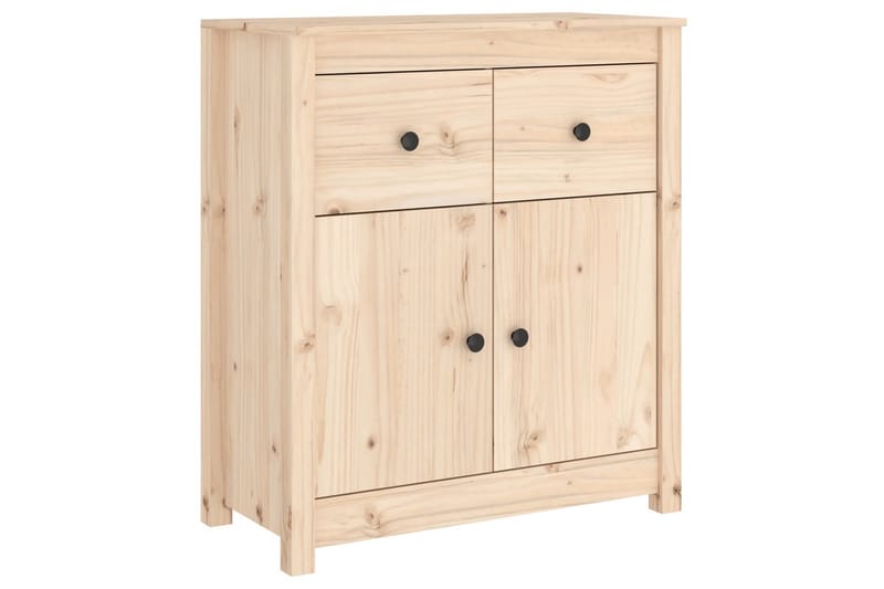 beBasic Skjenk 70x35x80 cm heltre furu - Brun - Oppbevaring - Oppbevaringsmøbler - Sideboard & skjenker
