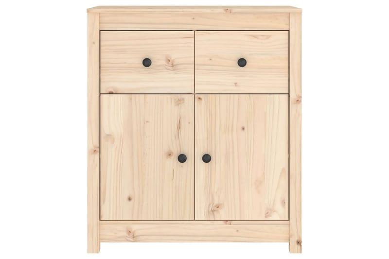 beBasic Skjenk 70x35x80 cm heltre furu - Brun - Oppbevaring - Oppbevaringsmøbler - Sideboard & skjenker
