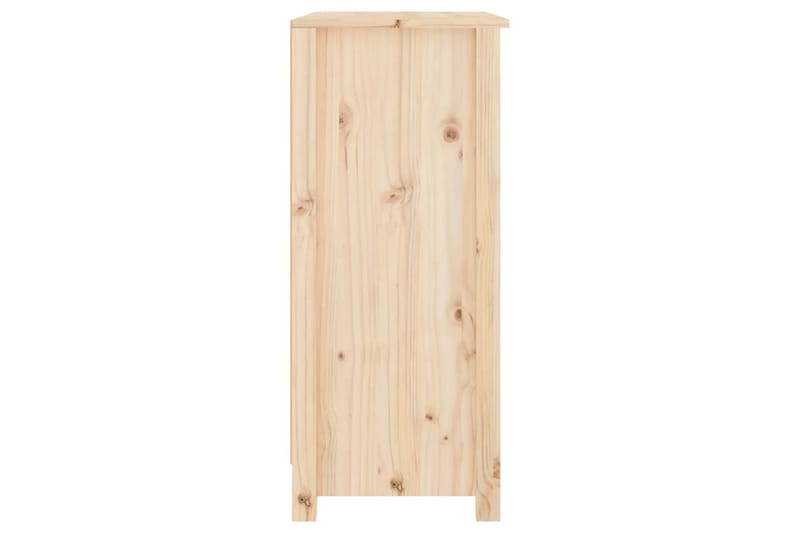 beBasic Skjenk 70x35x80 cm heltre furu - Brun - Oppbevaring - Oppbevaringsmøbler - Sideboard & skjenker