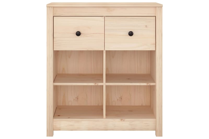 beBasic Skjenk 70x35x80 cm heltre furu - Brun - Oppbevaring - Oppbevaringsmøbler - Sideboard & skjenker