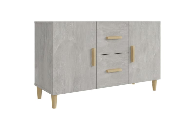 beBasic Skjenk betonggrå 100x36x60 cm konstruert tre - GrÃ¥ - Sideboard & skjenker