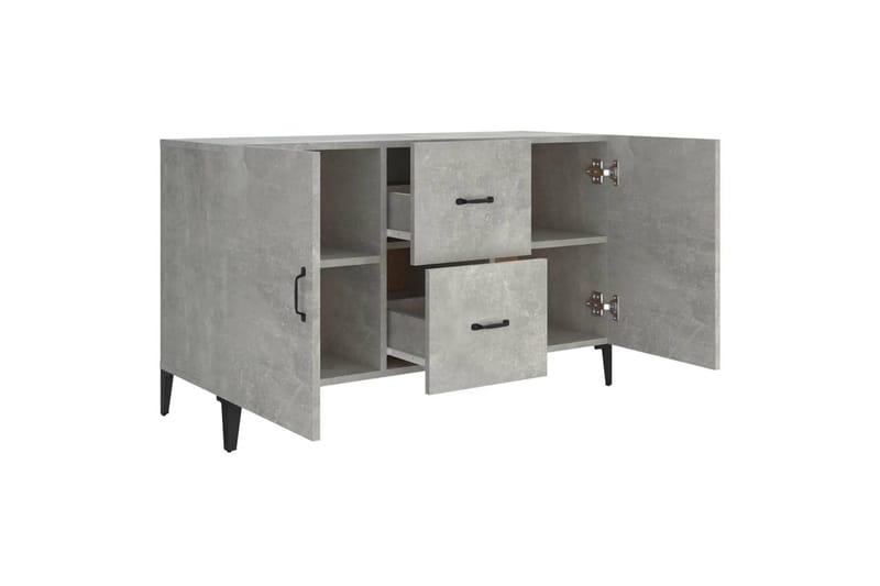 beBasic Skjenk betonggrå 100x36x60 cm konstruert tre - GrÃ¥ - Oppbevaring - Oppbevaringsmøbler - Sideboard & skjenker