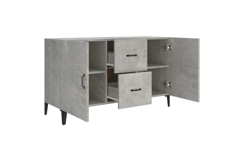 beBasic Skjenk betonggrå 100x36x60 cm konstruert tre - GrÃ¥ - Sideboard & skjenker