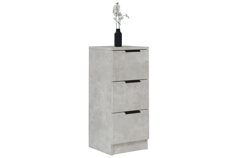 beBasic Skjenk betonggrå 30x30x70 cm konstruert tre - GrÃ¥ - Oppbevaring - Oppbevaringsmøbler - Sideboard & skjenker