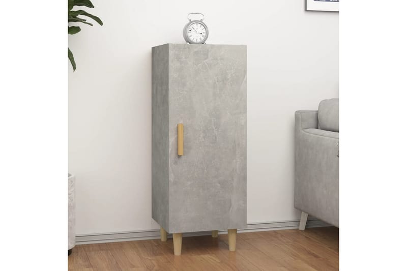 beBasic Skjenk betonggrå 34,5x34x90 cm konstruert tre - GrÃ¥ - Oppbevaring - Oppbevaringsmøbler - Sideboard & skjenker