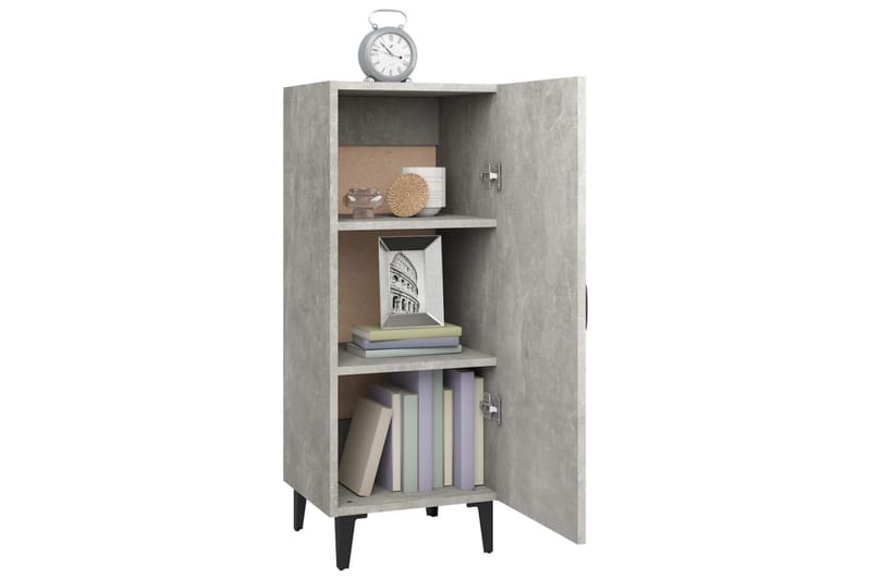 beBasic Skjenk betonggrå 34,5x34x90 cm konstruert tre - GrÃ¥ - Oppbevaring - Oppbevaringsmøbler - Sideboard & skjenker