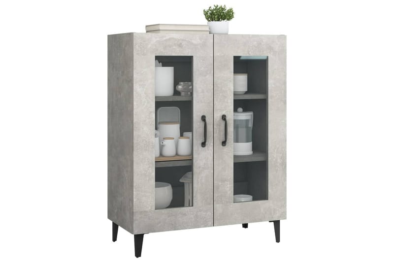 beBasic Skjenk betonggrå 69,5x34x90 cm konstruert tre - GrÃ¥ - Oppbevaring - Oppbevaringsmøbler - Sideboard & skjenker