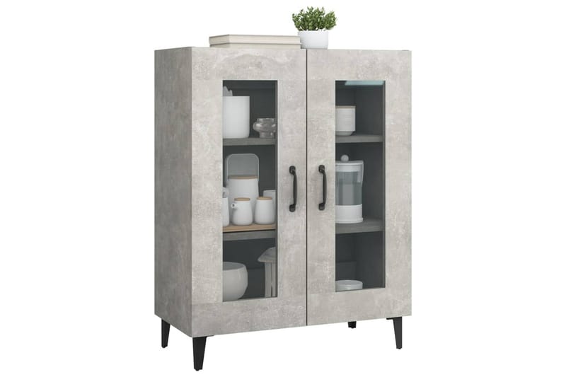 beBasic Skjenk betonggrå 69,5x34x90 cm konstruert tre - GrÃ¥ - Sideboard & skjenker