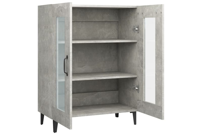 beBasic Skjenk betonggrå 69,5x34x90 cm konstruert tre - GrÃ¥ - Oppbevaring - Oppbevaringsmøbler - Sideboard & skjenker
