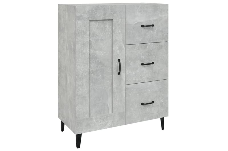beBasic Skjenk betonggrå 69,5x34x90 cm konstruert tre - GrÃ¥ - Oppbevaring - Oppbevaringsmøbler - Sideboard & skjenker