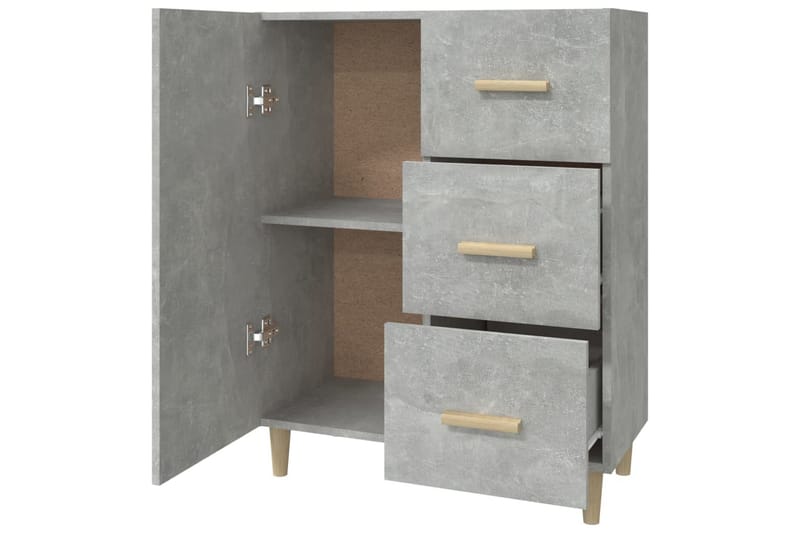 beBasic Skjenk betonggrå 69,5x34x90 cm konstruert tre - GrÃ¥ - Oppbevaring - Oppbevaringsmøbler - Sideboard & skjenker
