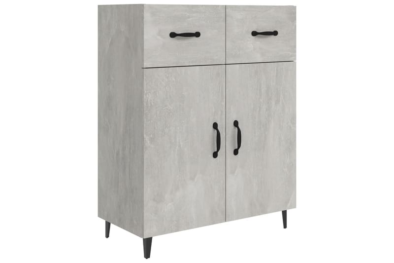 beBasic Skjenk betonggrå 69,5x34x90 cm konstruert tre - GrÃ¥ - Oppbevaring - Oppbevaringsmøbler - Sideboard & skjenker