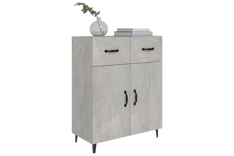 beBasic Skjenk betonggrå 69,5x34x90 cm konstruert tre - GrÃ¥ - Oppbevaring - Oppbevaringsmøbler - Sideboard & skjenker