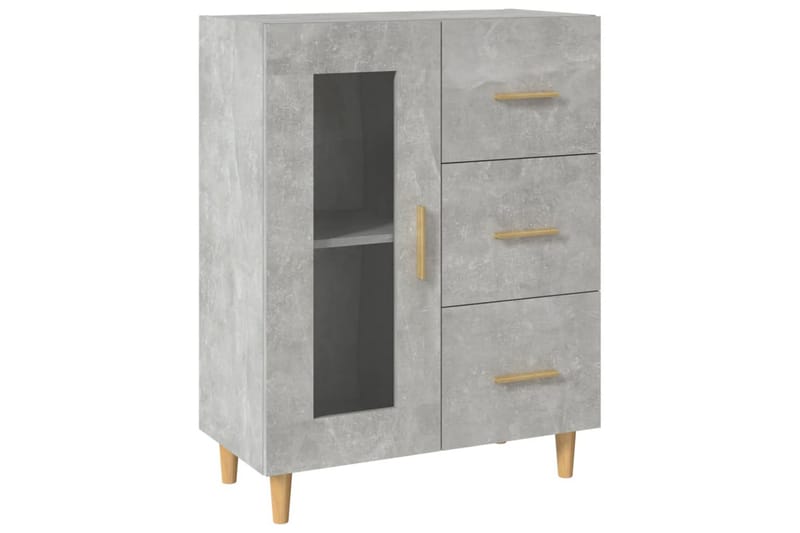 beBasic Skjenk betonggrå 69,5x34x90 cm konstruert tre - GrÃ¥ - Oppbevaring - Oppbevaringsmøbler - Sideboard & skjenker