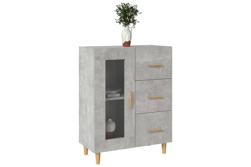 beBasic Skjenk betonggrå 69,5x34x90 cm konstruert tre - GrÃ¥ - Oppbevaring - Oppbevaringsmøbler - Sideboard & skjenker