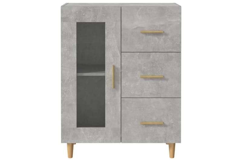 beBasic Skjenk betonggrå 69,5x34x90 cm konstruert tre - GrÃ¥ - Oppbevaring - Oppbevaringsmøbler - Sideboard & skjenker
