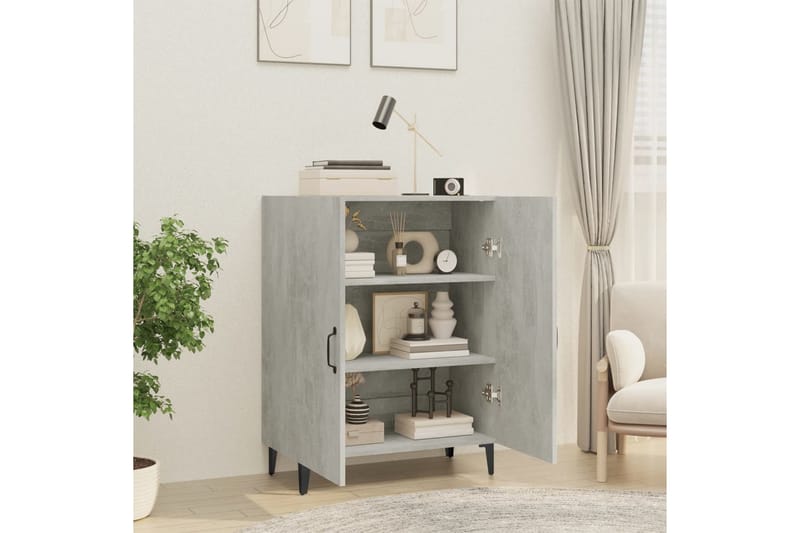 beBasic Skjenk betonggrå 70x34x90 cm konstruert tre - GrÃ¥ - Sideboard & skjenker