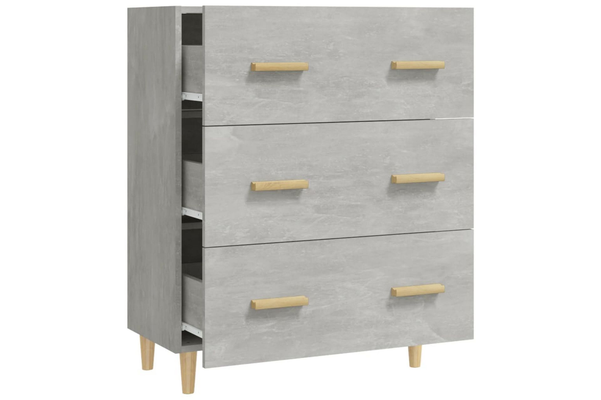 beBasic Skjenk betonggrå 70x34x90 cm konstruert tre - GrÃ¥ - Oppbevaring - Oppbevaringsmøbler - Sideboard & skjenker