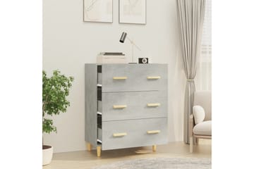 beBasic Skjenk betonggrå 70x34x90 cm konstruert tre - GrÃ¥ - Oppbevaring - Oppbevaringsmøbler - Sideboard & skjenker