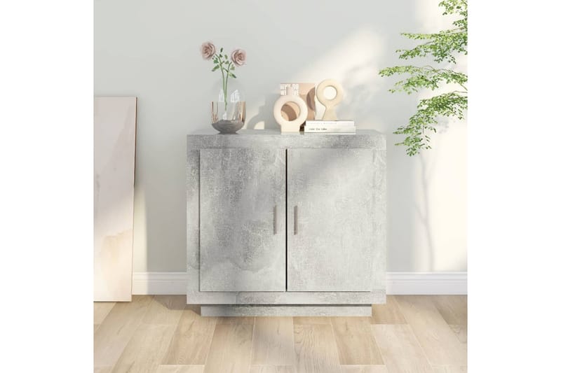 beBasic Skjenk betonggrå 80x40x75 cm konstruert tre - GrÃ¥ - Sideboard & skjenker