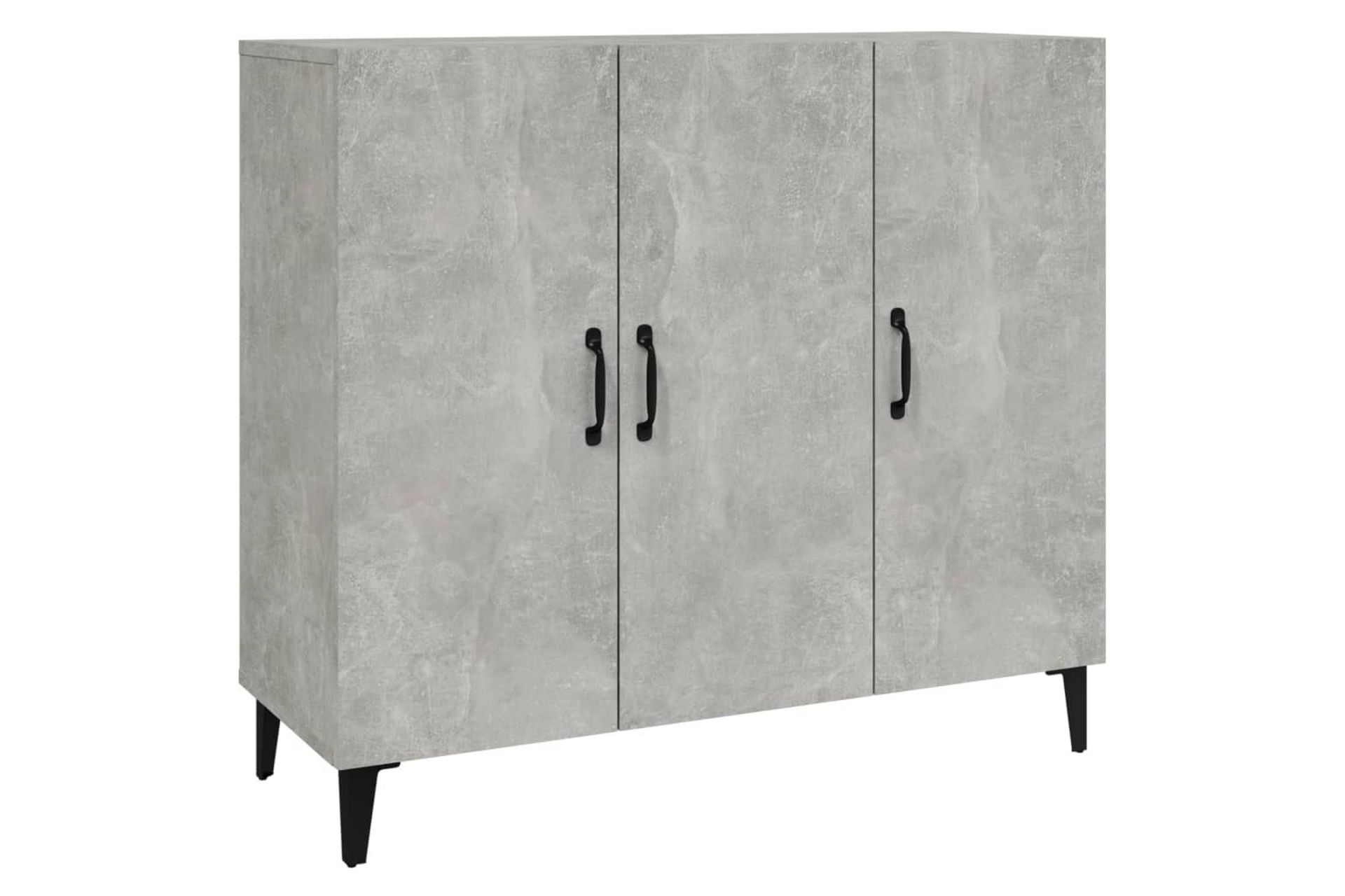 beBasic Skjenk betonggrå 90x34x80 cm konstruert tre - GrÃ¥ - Oppbevaring - Oppbevaringsmøbler - Sideboard & skjenker